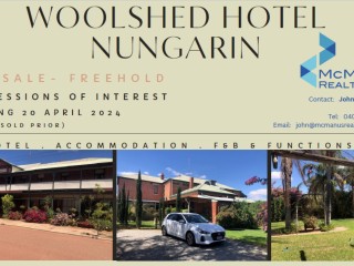 Iconic Nungarin Woolshed Hotel:    For Sale:  By Expressions of Interest