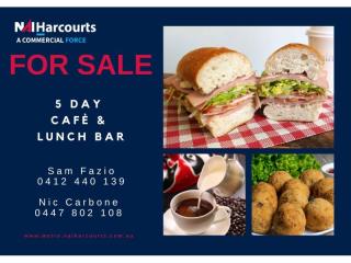 Well-Presented Cafe and Lunch Bar!