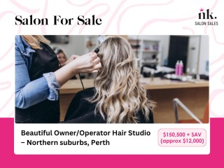 For Sale: Beautiful Owner/Operator Hair Studio  Northern suburbs, Perth