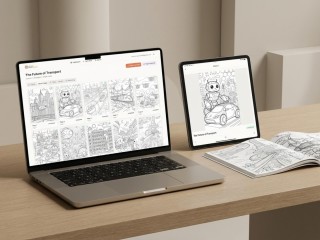 Turnkey AI Colouring Book Lead Magnet Creation App