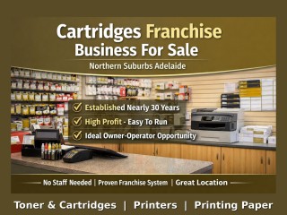 Profitable Long Established Cartridges Franchise Business for sale Northern Suburbs Adelaide