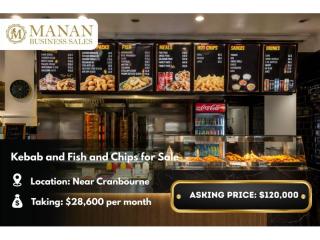 Kebab and Fish and Chips for Sale near Cranbourne