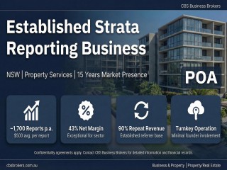 Established Strata Reporting Business | NSW | Strong Margins |