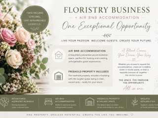 Premium Lifestyle Business  Airbnb Accommodation & Floristry