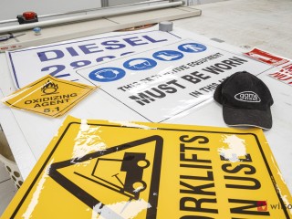 Signs and safety stickers business