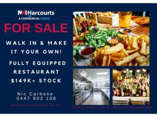 Walk In & Make It Your Own! Fully Equipped Restaurant