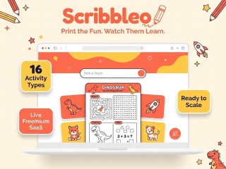 Online Kids Activity Sheet Learning App - scribbleo.app