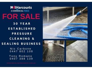 Profitable Pressure Cleaning & Sealing Business - 30+ Years
