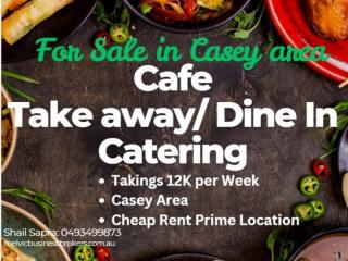 Cafe for Sale in Casey Area Takings 12K PW