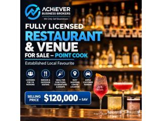 Fully Licensed Restaurant & Function Venue for Sale – Point Cook