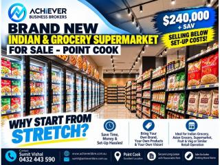 BRAND NEW INDIAN & GROCERY SUPERMARKET FOR SALE – POINT COOK