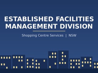 Established Shopping Centre Facilities Division, NSW