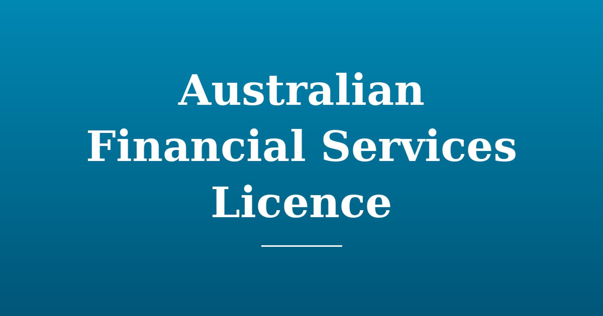 Australian Financial Services Licence 690169 1